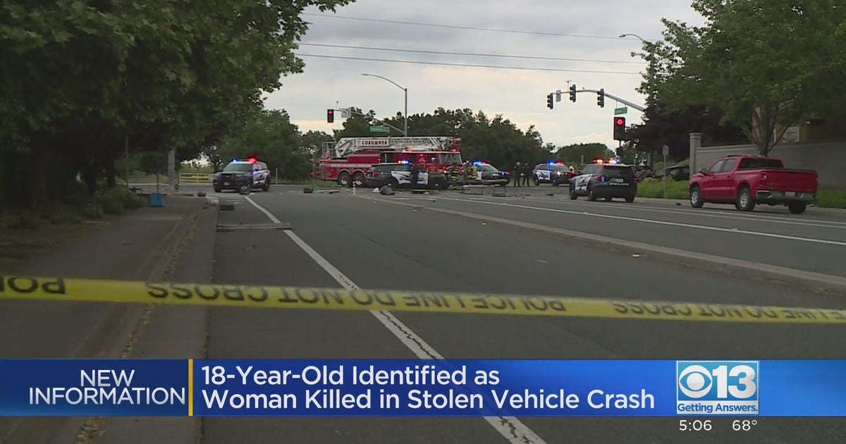 18-year-old identified as woman killed in stolen vehicle crash near Elk Grove