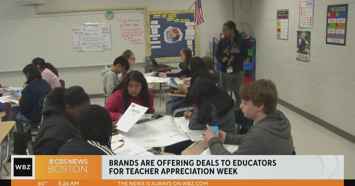 Deals offered for Teacher Appreciation Week CBS Boston