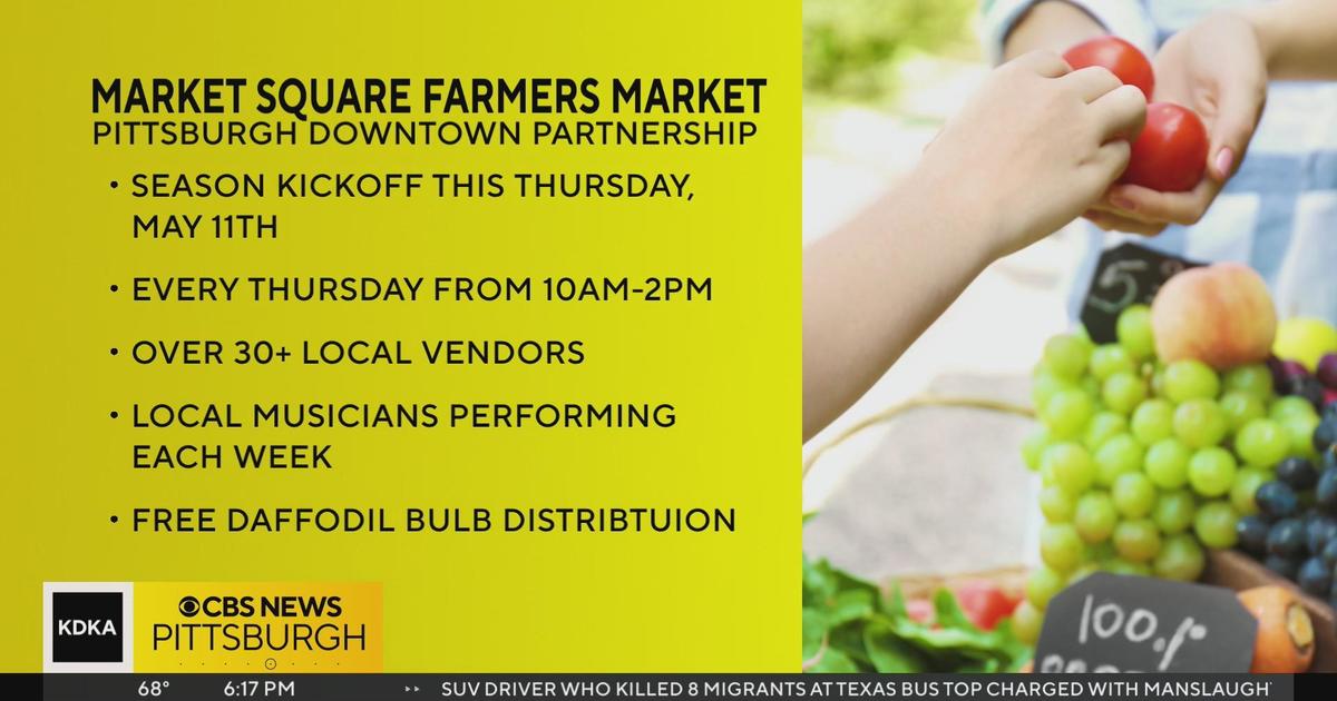 Farmers market returns to Market Square on Thursdays CBS Pittsburgh