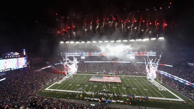 Fireworks at Gillette Stadium 