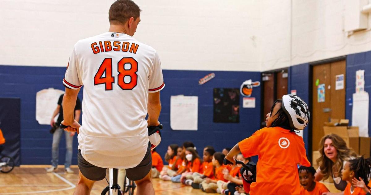 Orioles Pitcher Kyle Gibson teams up with 'All Kids Bike' in Baltimore city