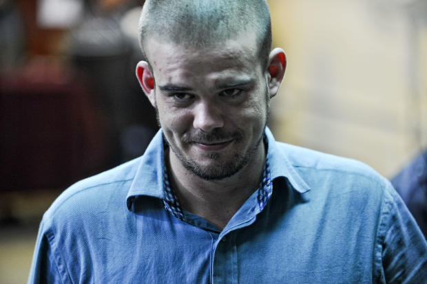Dutch national Joran van der Sloot arrives for a hearing at the Lurigancho prison in Lima, Peru, on January 11, 2011. 