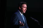 Florida Governor Desantis's Address To Republican Party Of Wisconsin Draws Pro-Trump Protesters 