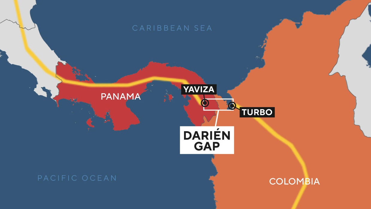 Making the treacherous journey north through the Darién Gap - CBS News