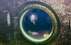 Diving explorer and medical researcher Joseph Dituri conducts a research and sets a record inside the Jules' Undersea Lodge, in a Key Largo lagoon, FL