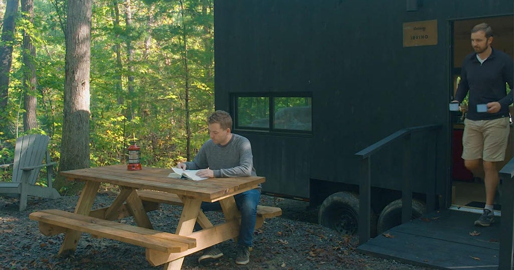 Escape to nature at Getaway Blake Brook cabins - CBS Boston