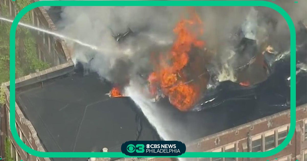 Firefighters battling 5-alarm blaze at vacant Trenton school in New ...