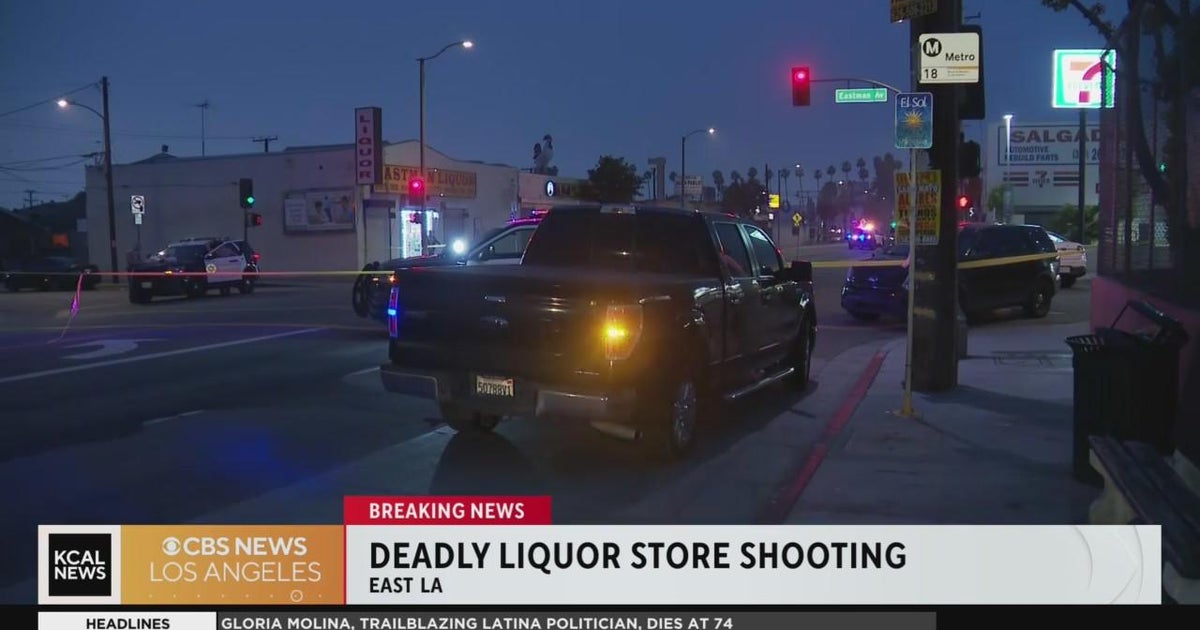 One dead in East Los Angeles liquor store shooting - CBS Los Angeles