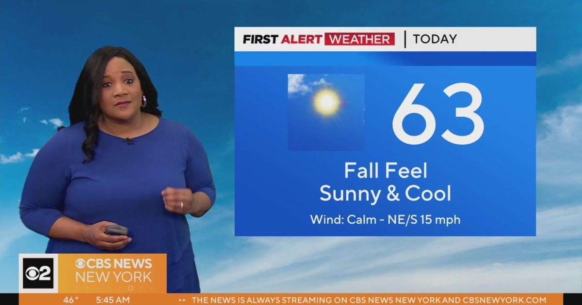 First Alert Weather: Cold start to your Thursday - CBS New York