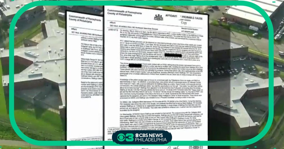 Philly prison escape Affidavit reveals new details about escaped