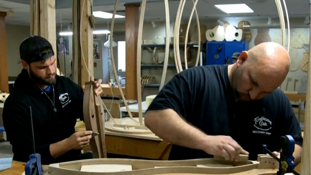 In Kentucky rehab program, guitar-making helps those in recovery kick addiction