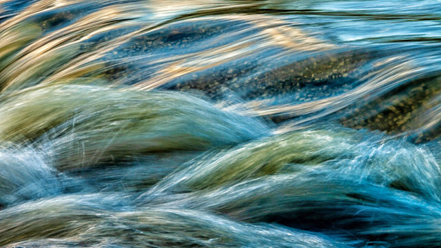 motion blurred water stream 