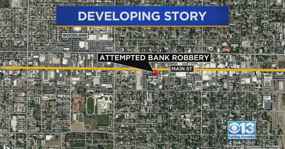 Police investigate attempted bank robbery in Woodland - CBS Sacramento