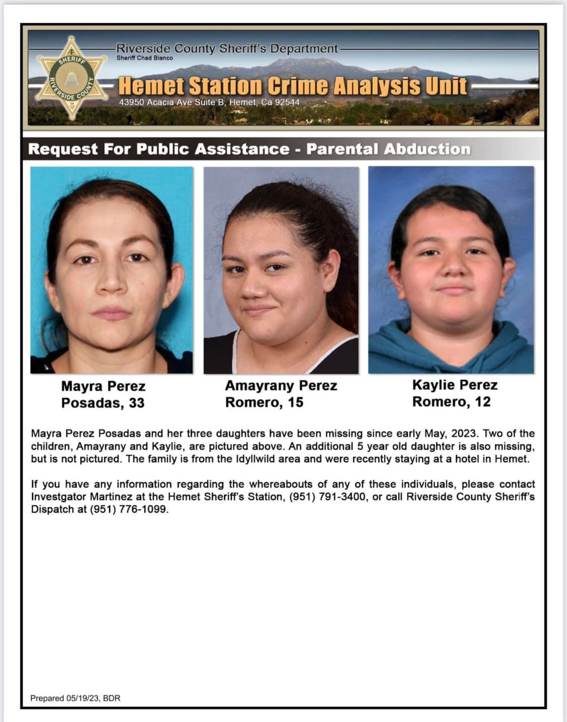Search continues for missing Idyllwild mother, three daughters who were ...