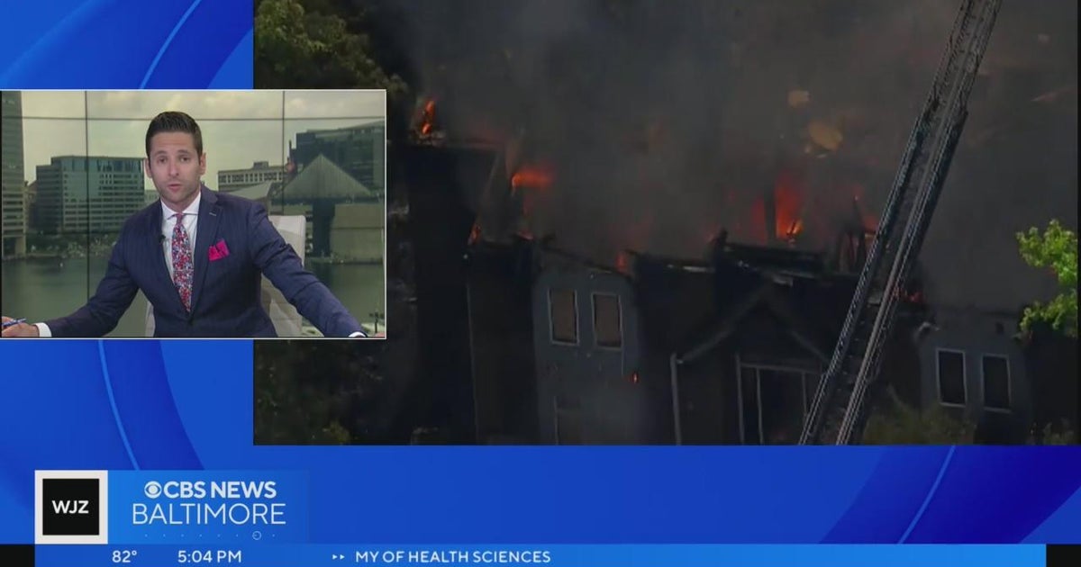 No injuries from two-alarm fire in Edgewater - CBS Baltimore