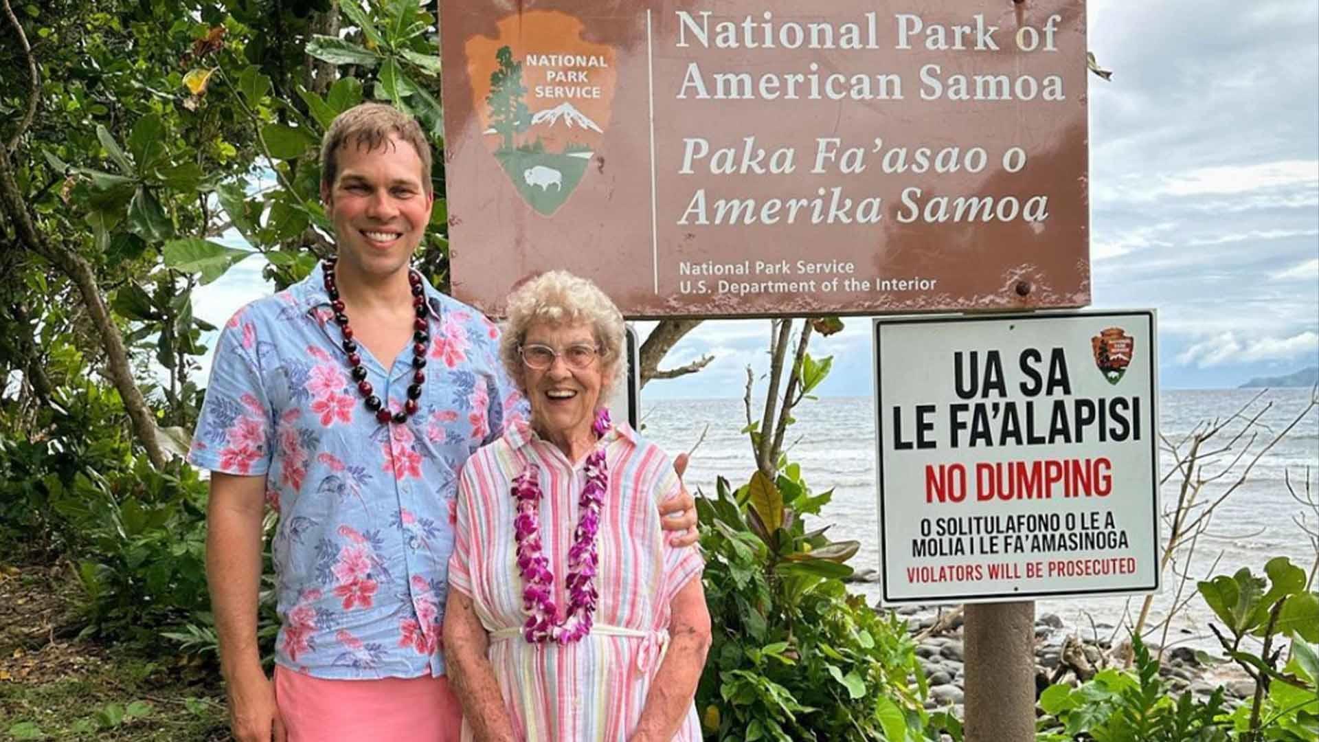 Grandma and grandson complete goal of visiting all 63 pic