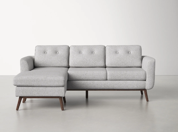 allmodern concord 2-piece upholstered sectional