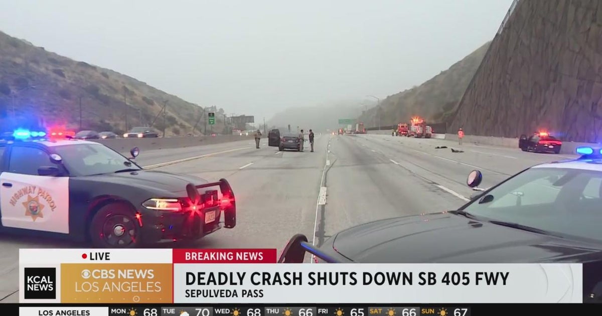 Southbound 405 Freeway closed through Sepulveda Pass - CBS Los Angeles