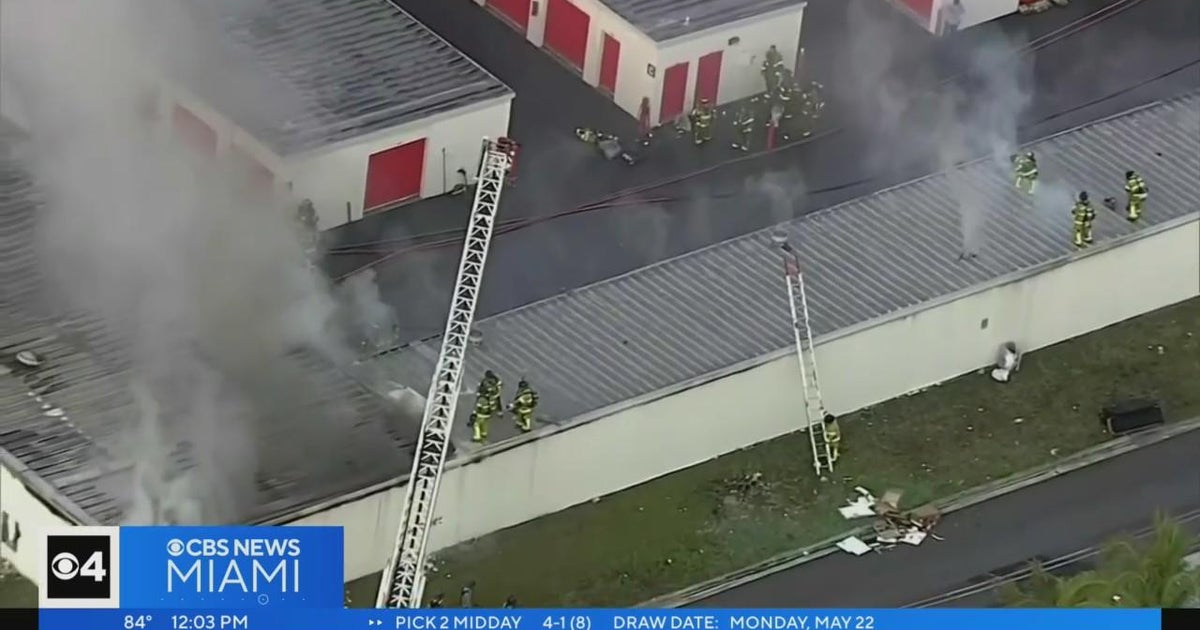 Hearth burns by way of models at a Miami Gardens general public storage facility