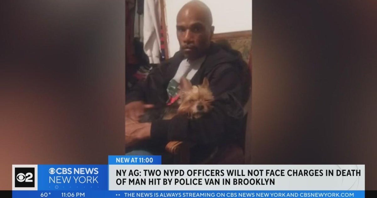 AG will not charge officers in death of man struck by NYPD van - CBS ...