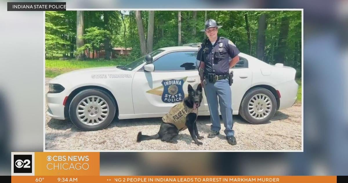 Indiana Police K-9 Jett gets new protective vest