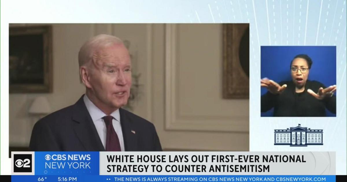 Biden Lays Out Strategy To Counter Antisemitism - CBS New York