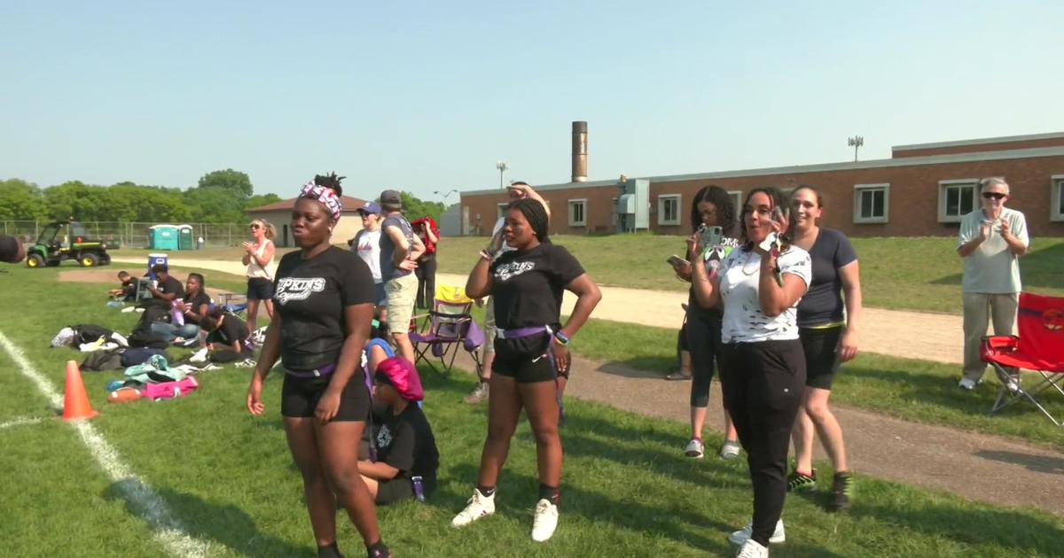 Hopkins high school girls jump at the chance to play organized flag football