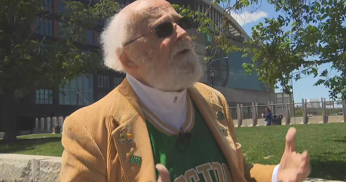 Celtics fan often featured on jumbotron confident Celtics will force Game 7