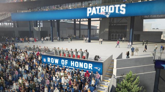 Row of Honor at Gillette Stadium 