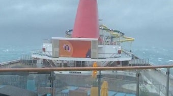 Carnival cruise ship slammed by storm 