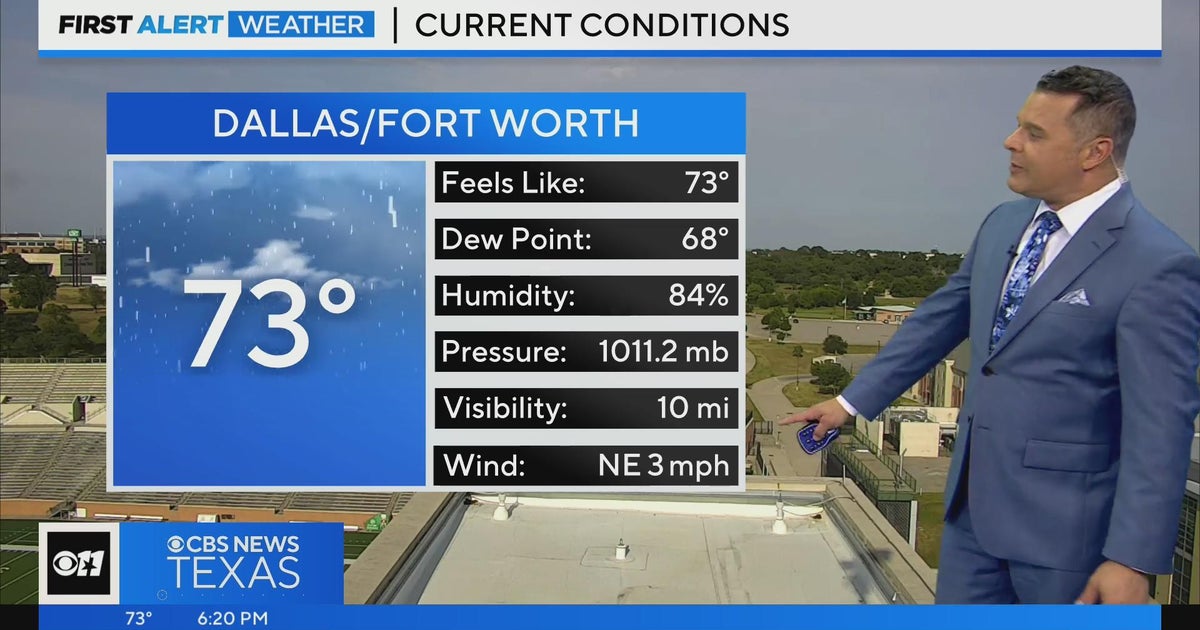 Light rain sticks around North Texas - CBS Texas