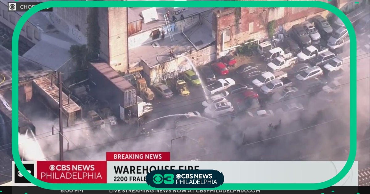 Warehouse fire in Northeast Philly placed under control - CBS Philadelphia
