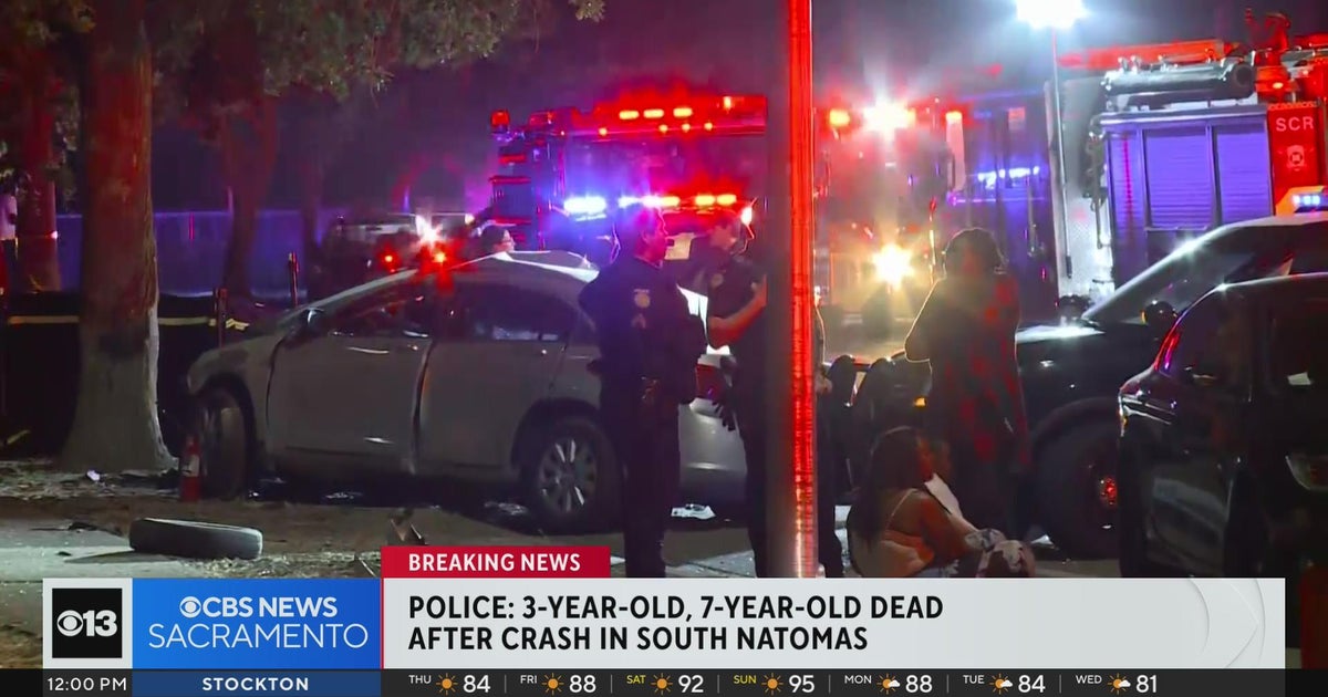 2 children confirmed dead in a single car crash in South Natomas - CBS ...