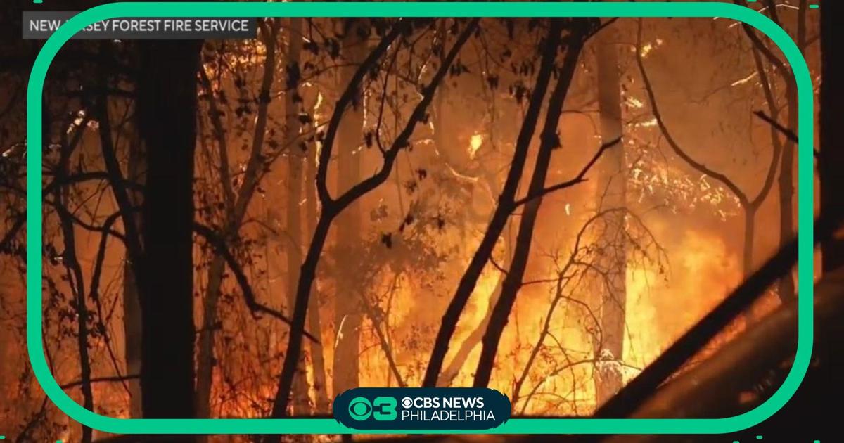 Crews still battling forest fire in New Jersey