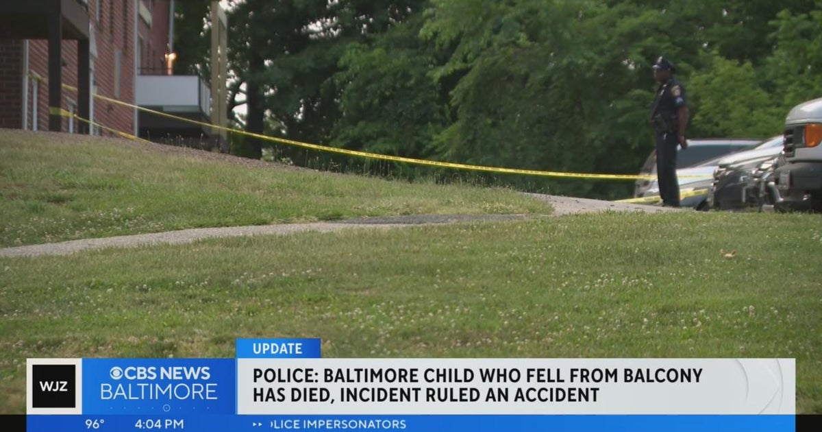 Infant dies after fall from Baltimore balcony - CBS Baltimore