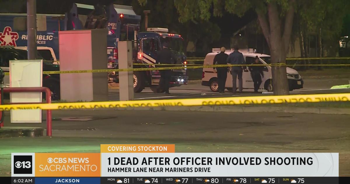 1 Dead After Officer Involved Shooting In Stockton Cbs Sacramento