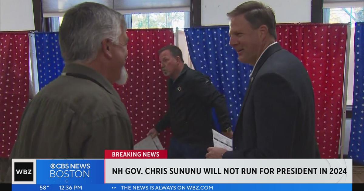 NH Gov. Chris Sununu not running for president in 2024 CBS Boston