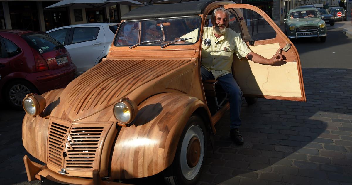 French classic Citroen 2CV car made of wood fetches record price at  auction, and it even runs - CBS News