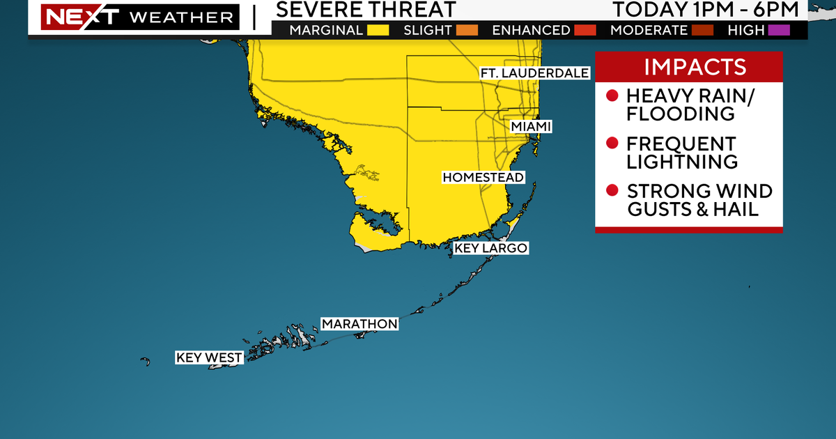 Miami Weather conditions: Afternoon storms may well have heavy rain, gusty winds