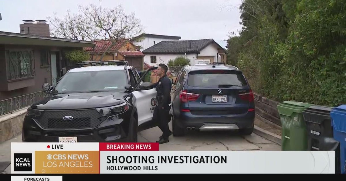 Police investigating Hollywood Hills shooting Search for suspect CBS