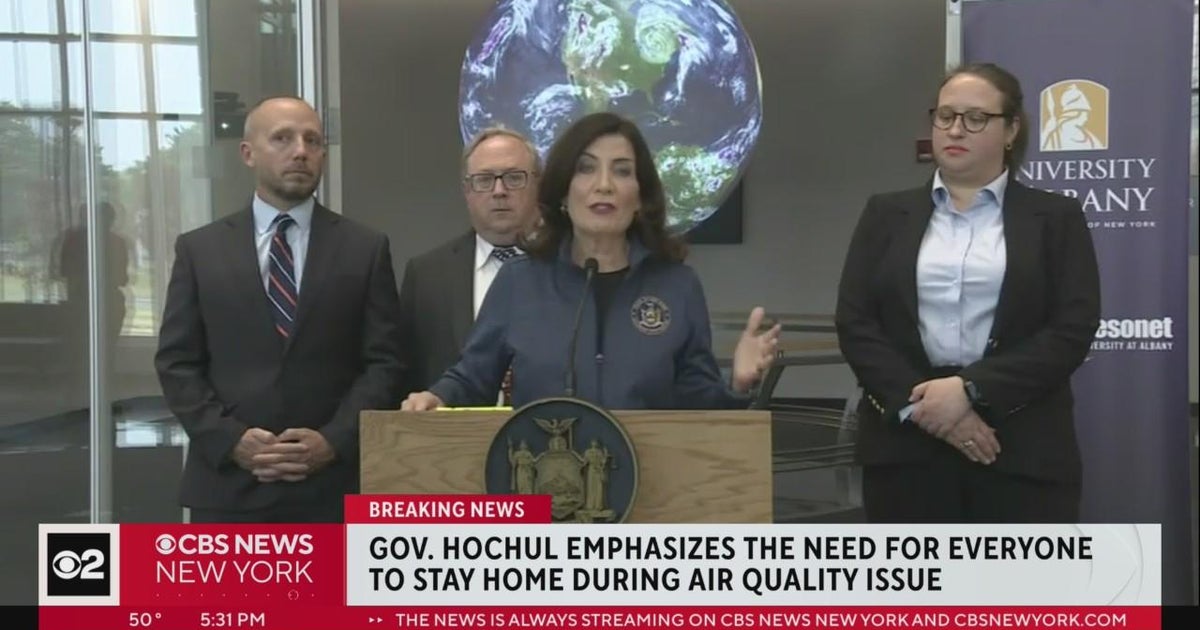 Hochul emphasizes need for New Yorkers to stay home due to air quality ...