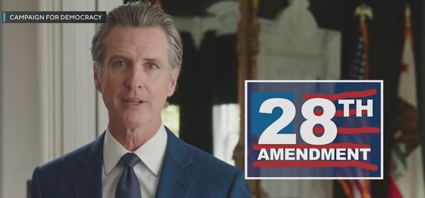Governor Newsom proposing a 28th Amendment to the Constitution to end the gun violence crisis 
