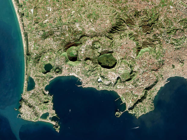 Satellite view of Campi Flegrei 