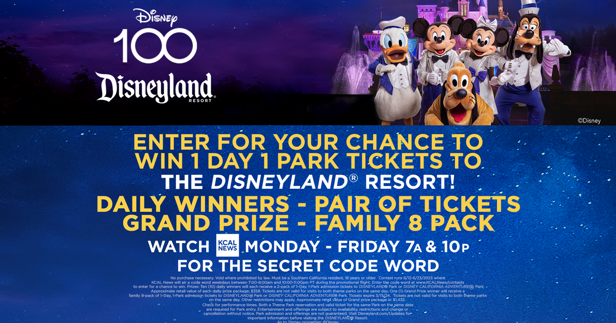 KCAL News: Enter for a chance to win 1 day 1 park tickets to The ...