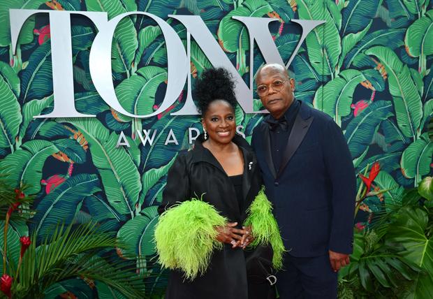 US actor Samuel L. Jackson and his wife actress LaTanya Richardson Jackson arrive for the 76th Tony Awards at the United Palace in New York City on June 11, 2023. 