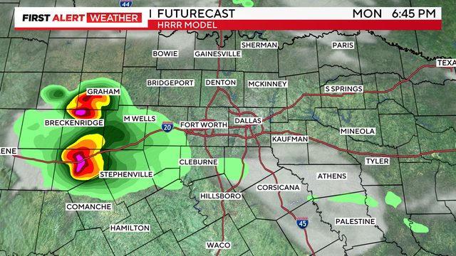 First Alert Weather: Sunday evening storms capable of large hail, damaging winds 