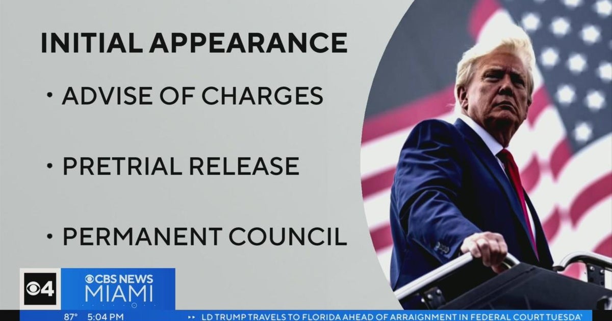 Trump to appear in federal court Tuesday - CBS Miami
