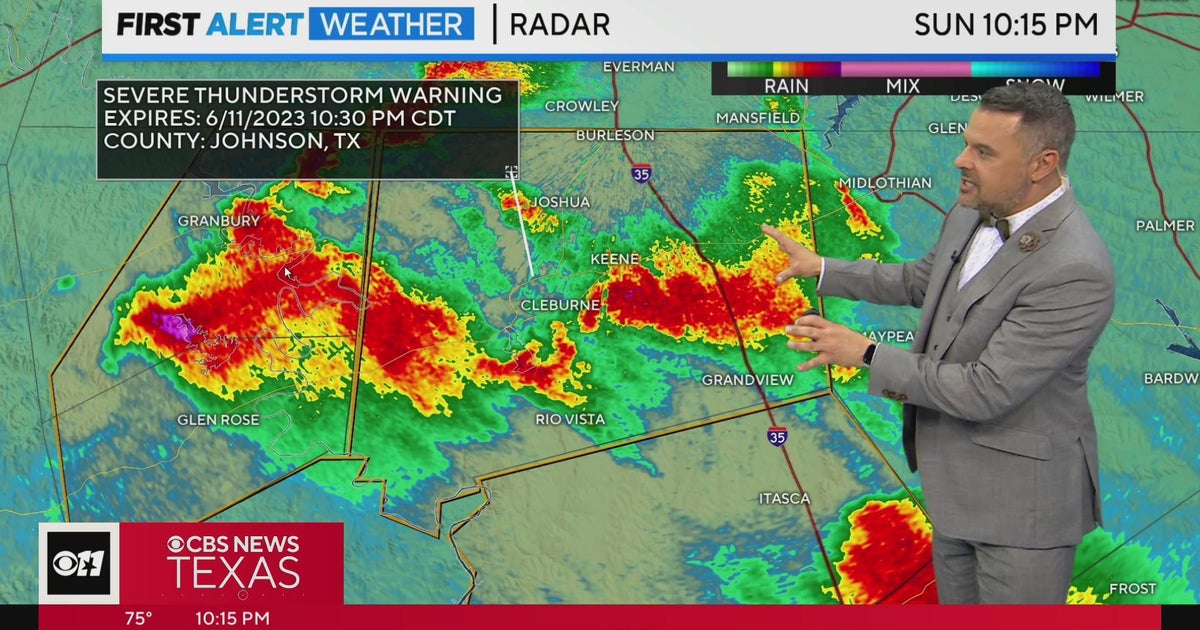 Severe weather sweeps through North Texas - CBS Texas