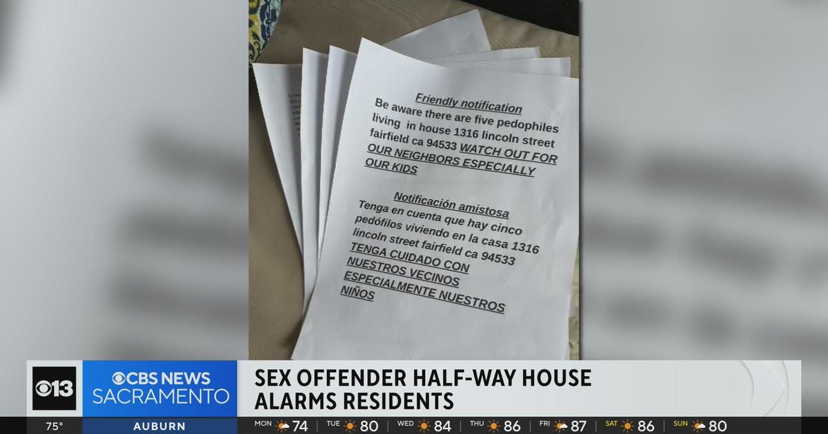 Sex Offender Half Way House Alarms Fairfield Residents Cbs Sacramento 8711