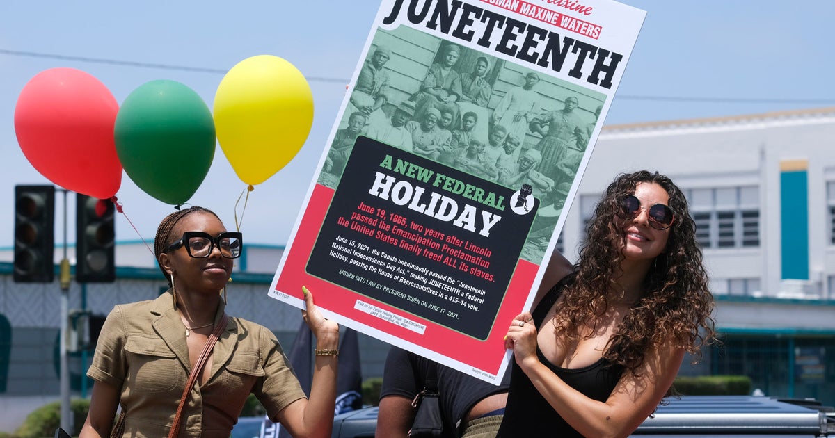 The story behind Juneteenth and how it became a federal holiday - CBS ...